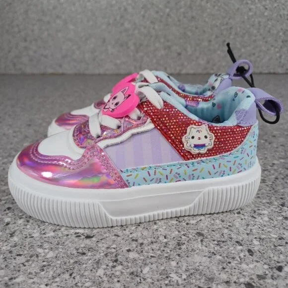 Sneakers Colorful Gabby's Dollhouse Toddler Girl Slip-On Shoes - Picture 4 of 13